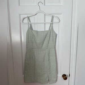 A Love Like You Green Checkered Mini Dress | Size S